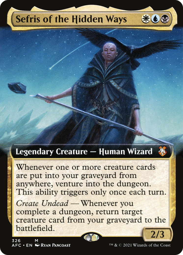 Sefris of the Hidden Ways (AFC-326) [Forgotten Realms Commander]: (Extended Art)