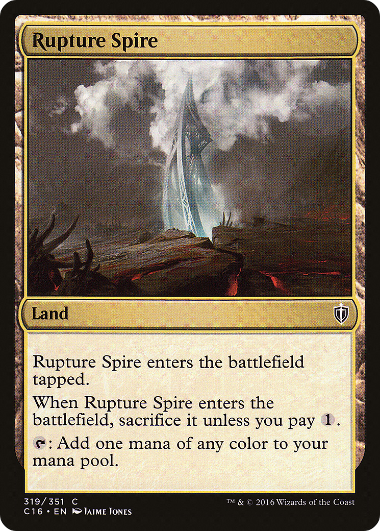 Rupture Spire (C16-319) [Commander 2016]