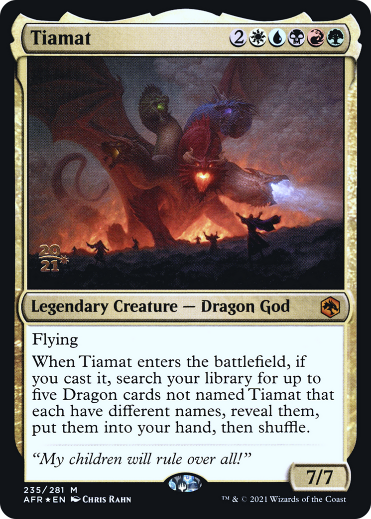 Tiamat (PRE-235S) [Adventures in the Forgotten Realms Promos] Foil