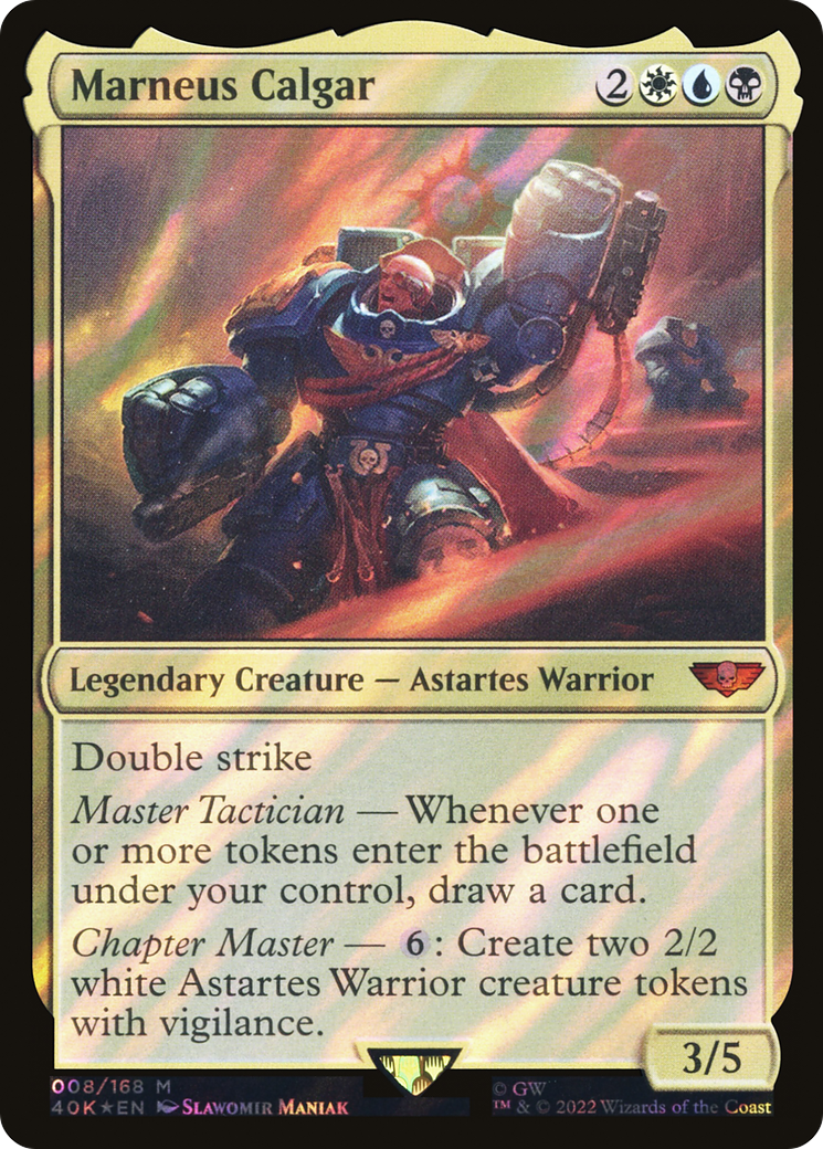 Marneus Calgar (Surge Foil) (40K-008) [Warhammer 40,000 Commander] Foil