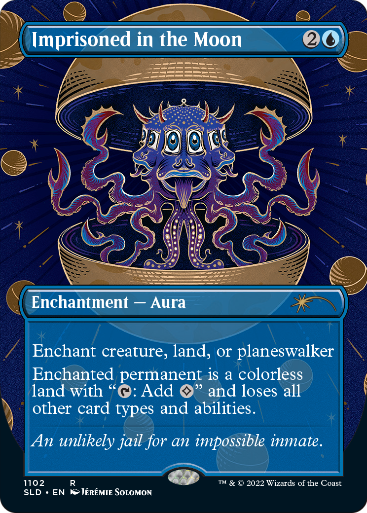 Imprisoned in the Moon (Borderless) (SLD-1102) (Borderless) [Secret Lair Drop]