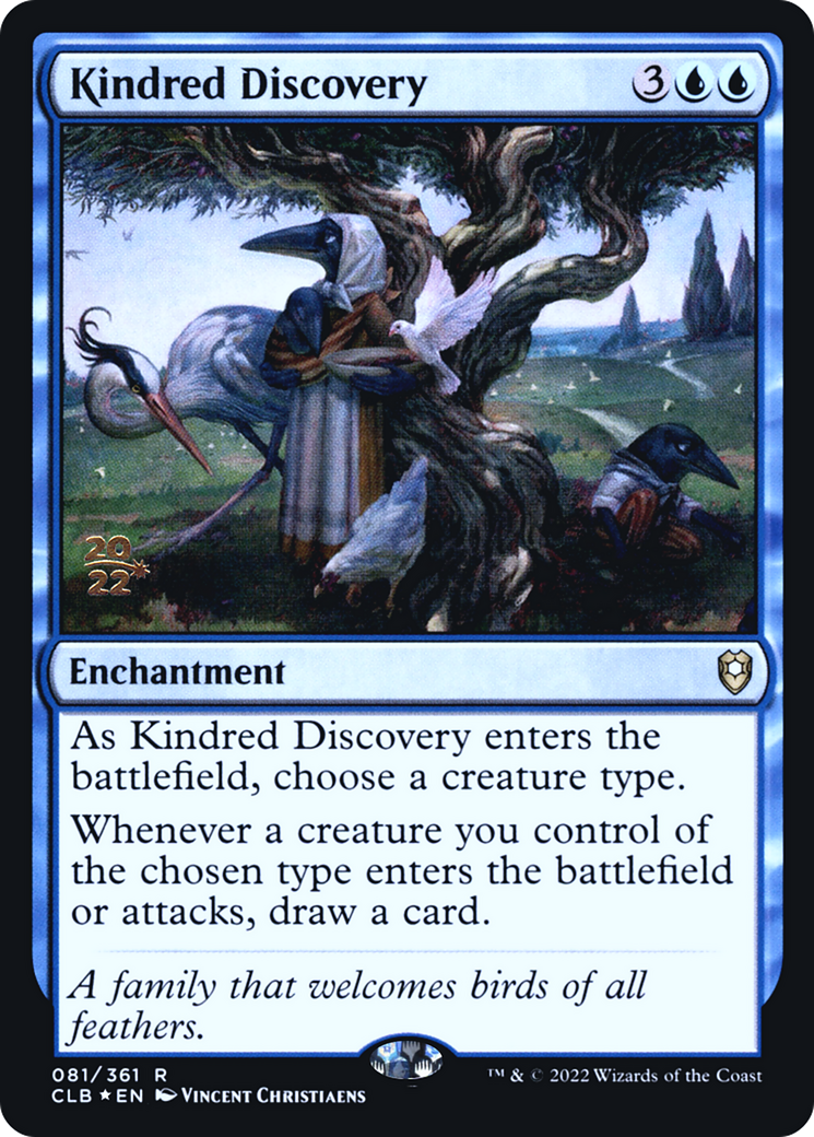 Kindred Discovery (PRE-081) [Battle for Baldur's Gate Promos] Foil