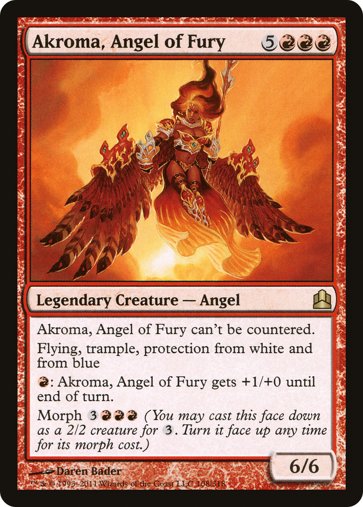 Akroma, Angel of Fury (CMD-108) [Commander 2011]