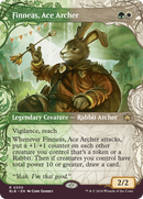 Finneas, Ace Archer (BLB-330) [Bloomburrow]: (Showcase) (Borderless) Foil