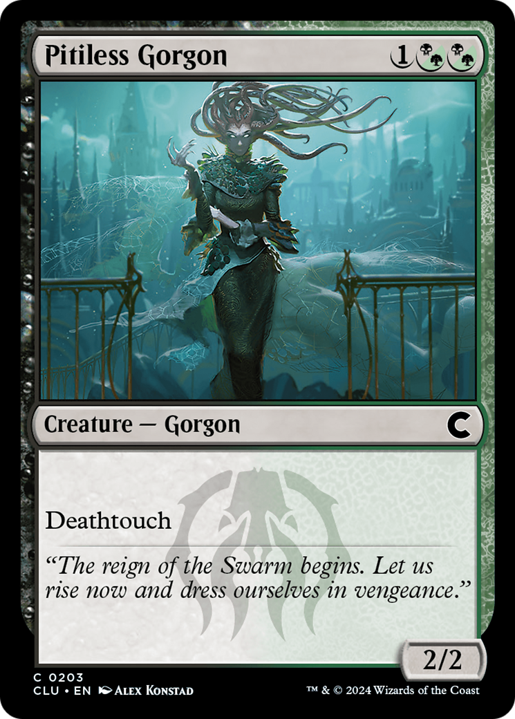 Pitiless Gorgon (CLU-203) [Ravnica: Clue Edition]