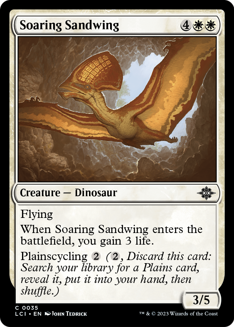 Soaring Sandwing (LCI-035) [The Lost Caverns of Ixalan] Foil