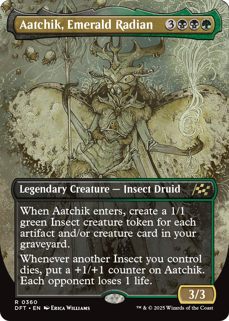 Aatchik, Emerald Radian (Borderless) (DFT-360) [Aetherdrift] Foil