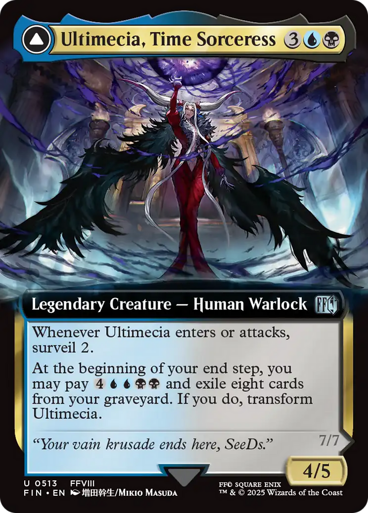 Ultimecia, Time Sorceress (Extended Art) (FIN-513) [FINAL FANTASY]: (Extended Art)