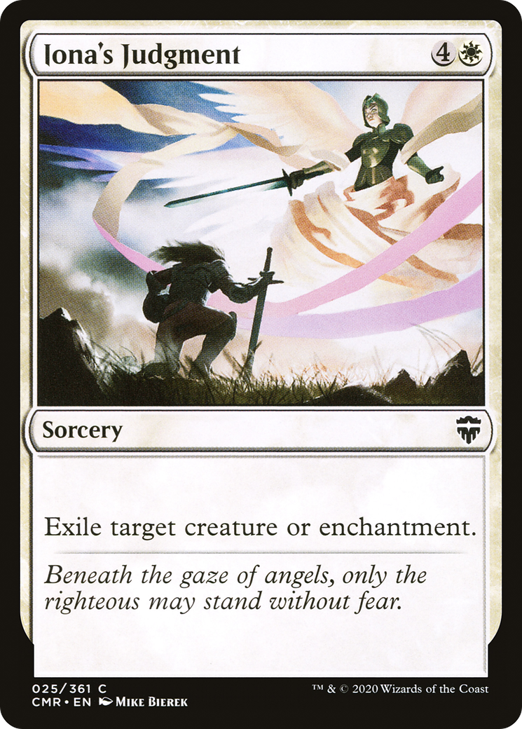 Iona's Judgment (CMR-025) [Commander Legends] Foil