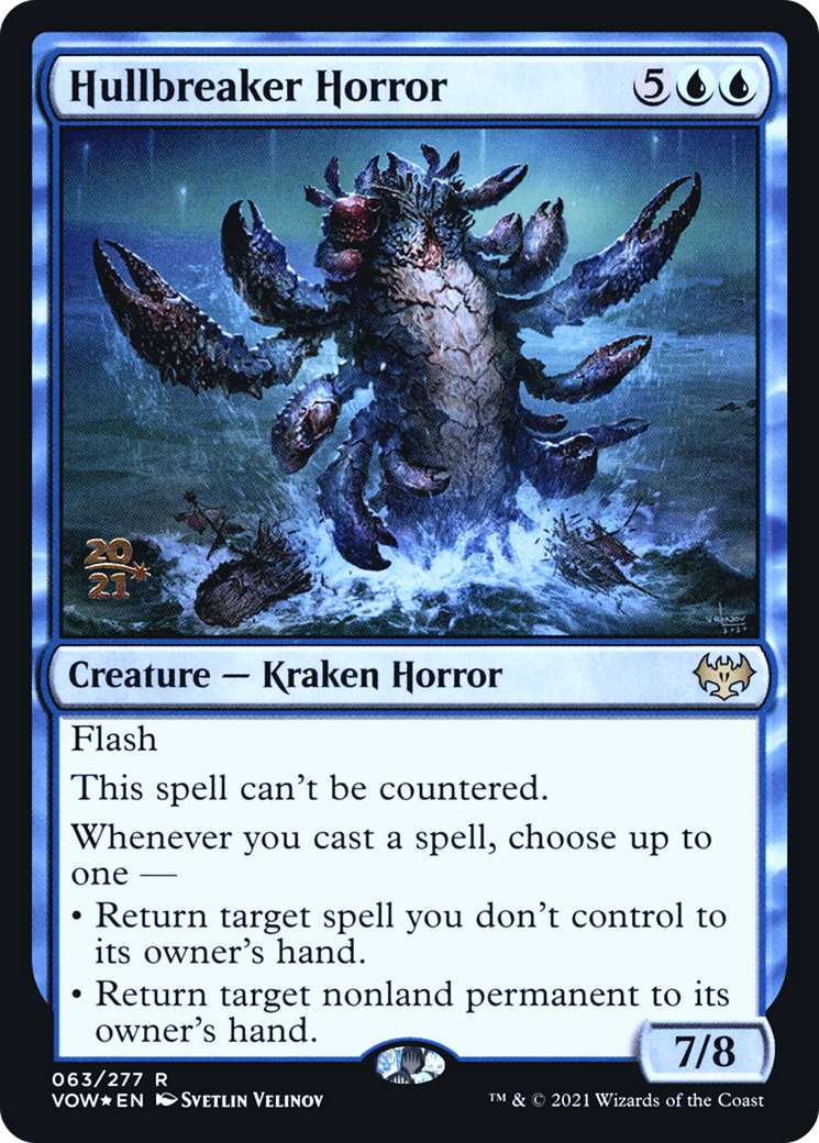 Hullbreaker Horror (PRE-063) [Innistrad: Crimson Vow Promos] Foil