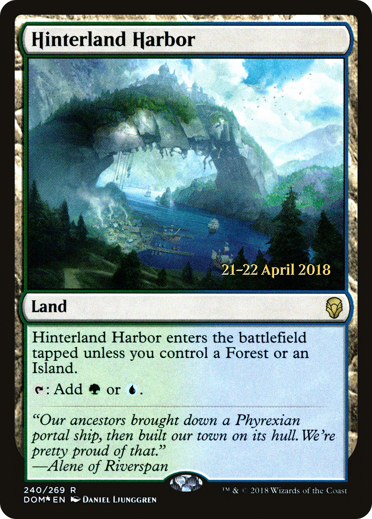Hinterland Harbor (PRE-240S) [Dominaria Promos] Foil