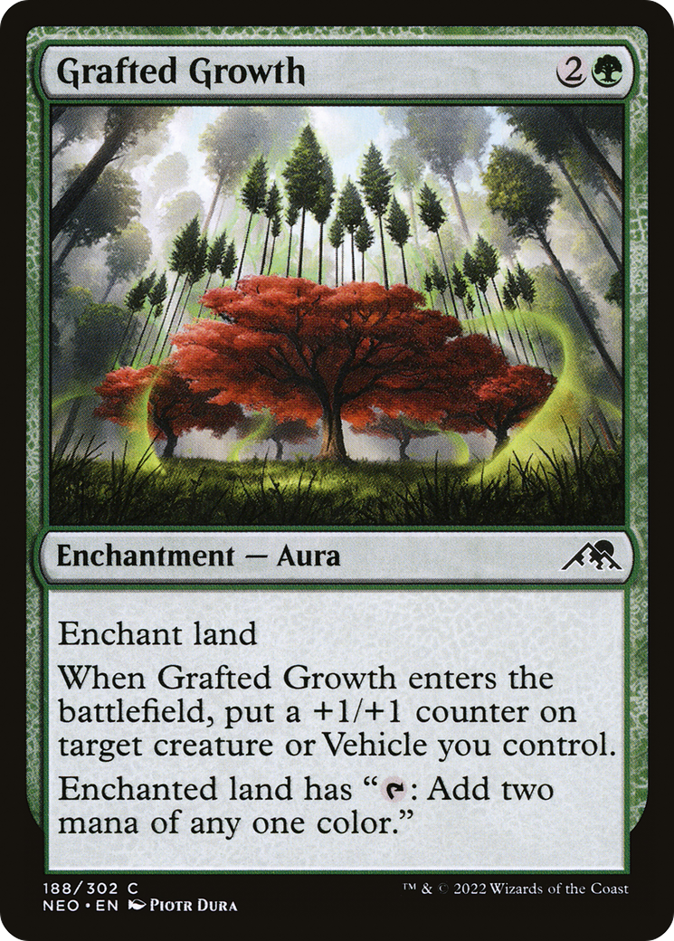 Grafted Growth (NEO-188) [Kamigawa: Neon Dynasty] Foil