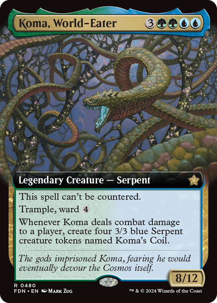 Koma, World-Eater (FDN-480) [Foundations]: (Extended Art)