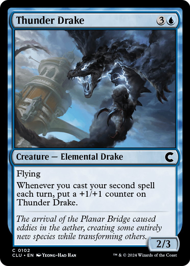Thunder Drake (CLU-102) [Ravnica: Clue Edition]