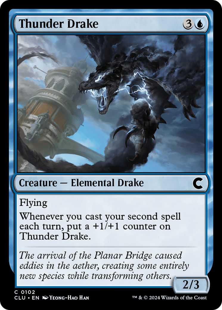 Thunder Drake (CLU-102) [Ravnica: Clue Edition]