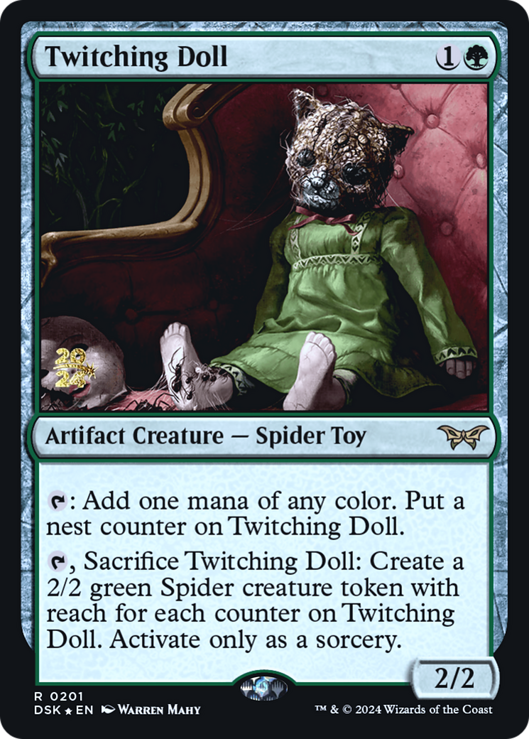Twitching Doll (PRE-201S) [Duskmourn: House of Horror Promos] Foil