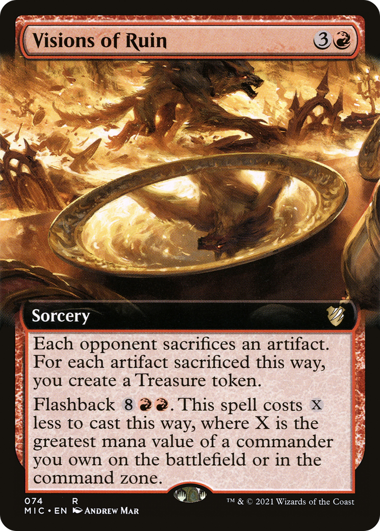 Visions of Ruin (Extended Art) (MIC-074) [Midnight Hunt Commander]