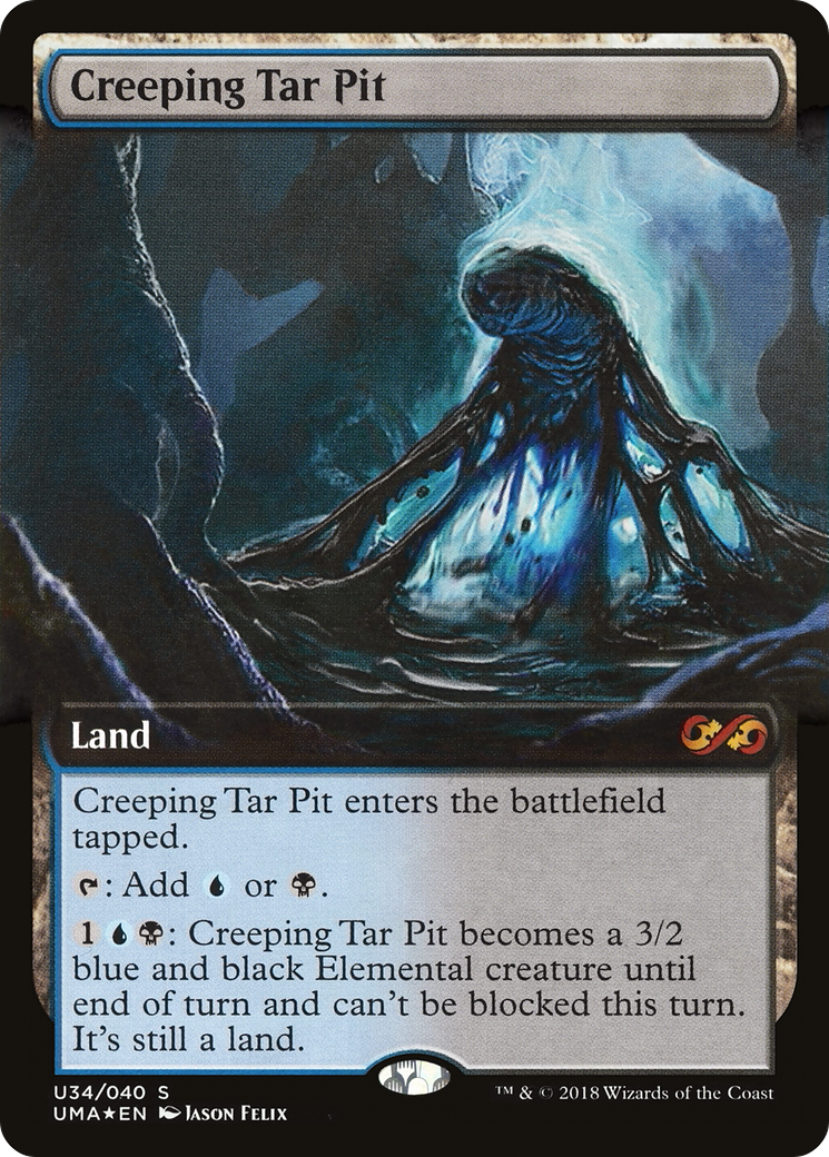 Creeping Tar Pit (UMA:BT-U34) (Extended Art) [Ultimate Box Topper] Foil