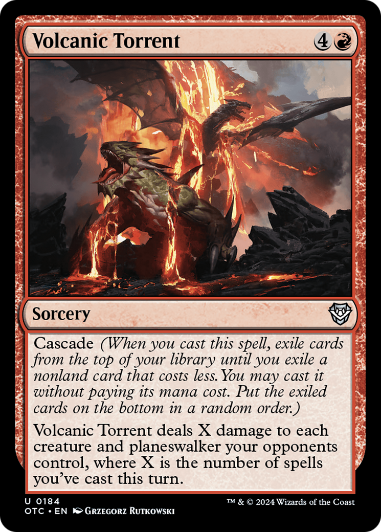 Volcanic Torrent (OTC-184) [Outlaws of Thunder Junction Commander]