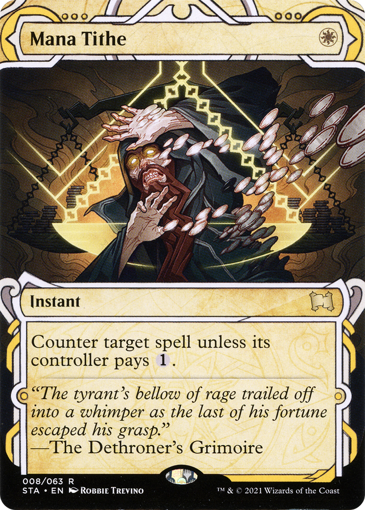 Mana Tithe (STA-008) [Strixhaven Mystical Archive]: (Showcase) (Borderless)
