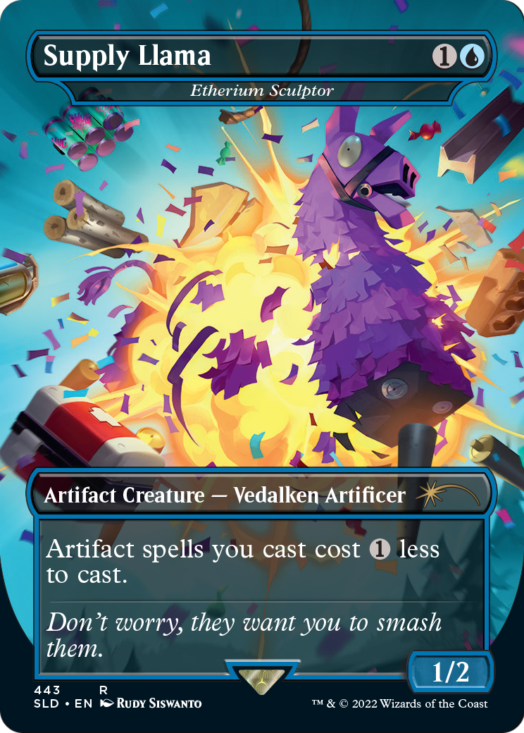 Supply Llama - Etherium Sculptor (SLD-443) (Borderless) [Secret Lair Drop] Foil