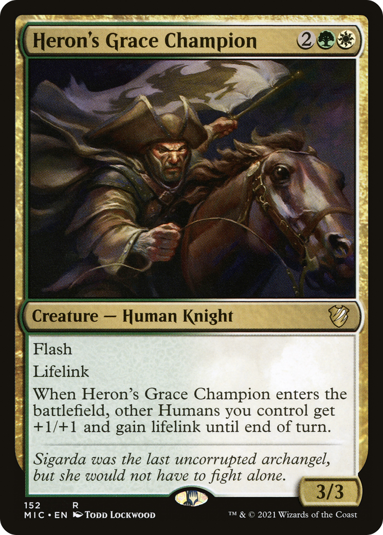 Heron's Grace Champion (MIC-152) [Midnight Hunt Commander]