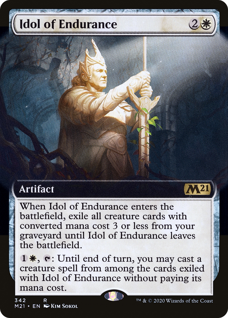 Idol of Endurance (M21-342) [Core Set 2021]: (Extended Art) Foil