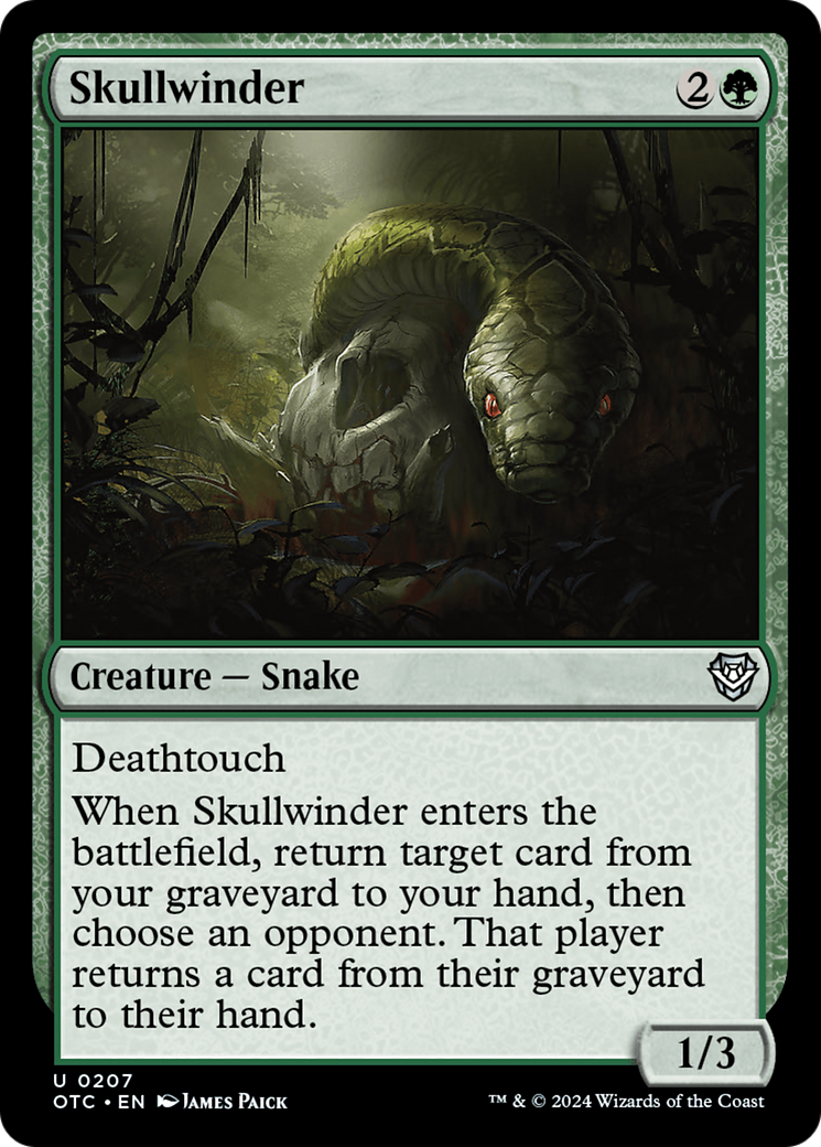 Skullwinder (OTC-207) [Outlaws of Thunder Junction Commander]