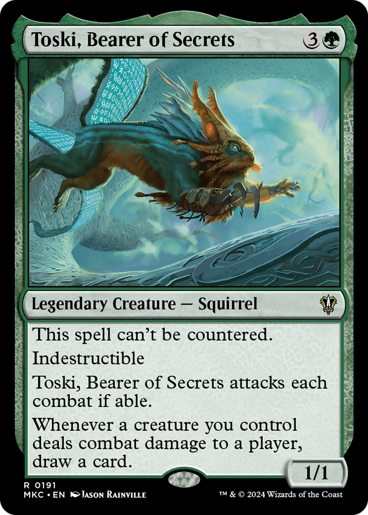 Toski, Bearer of Secrets (MKC-191) [Murders at Karlov Manor Commander]