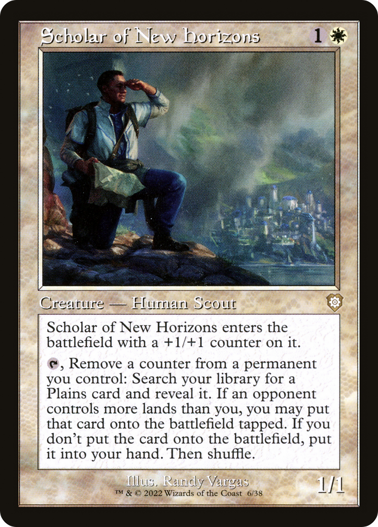 Scholar of New Horizons (Retro Frame) (BRC-006) [The Brothers' War Commander]