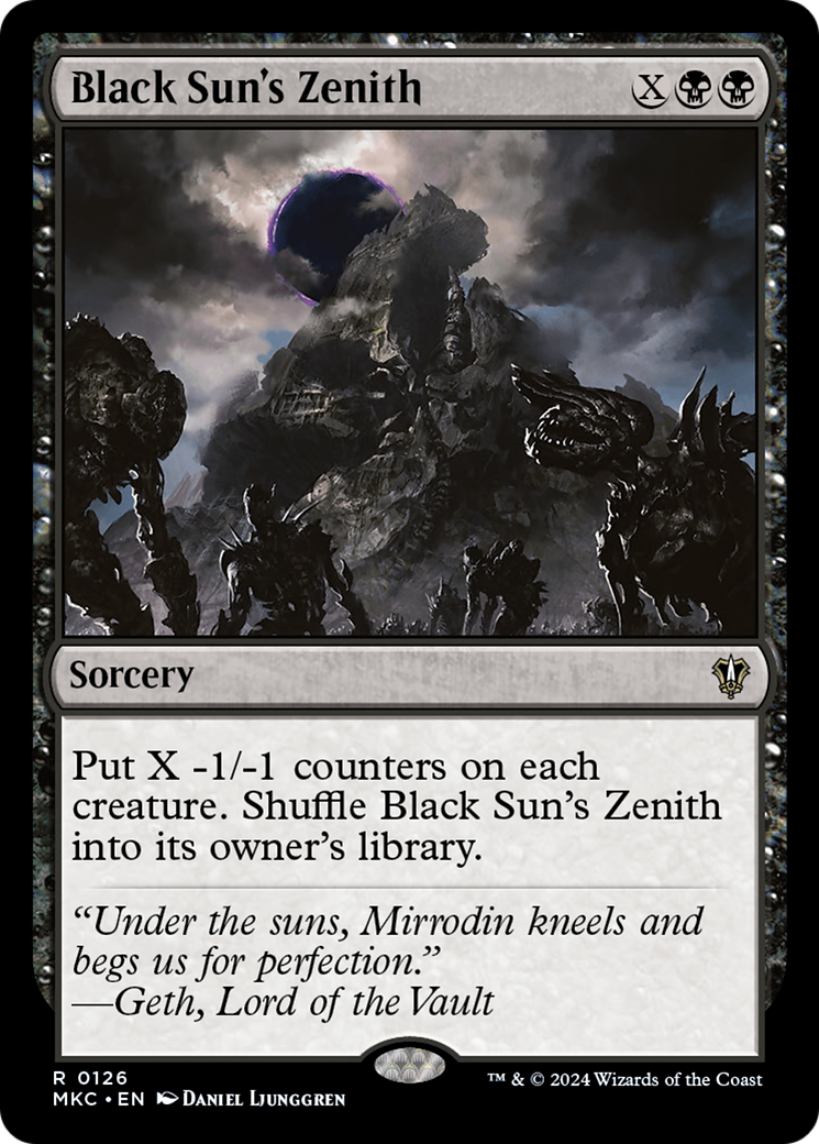 Black Sun's Zenith (MKC-126) [Murders at Karlov Manor Commander]