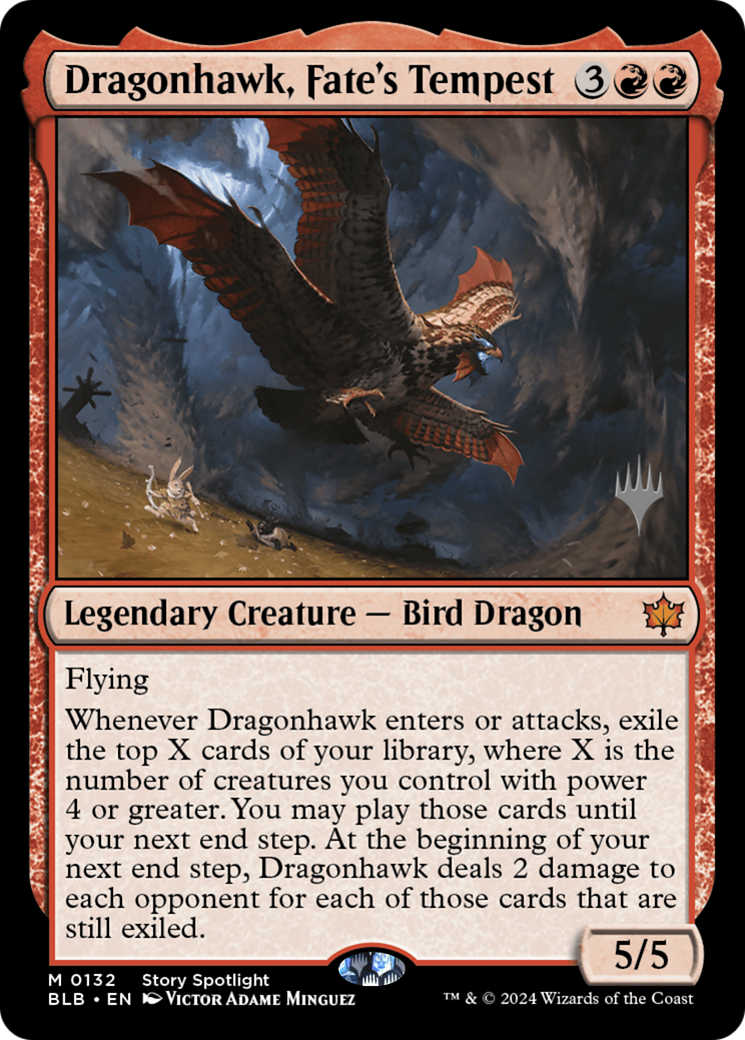 Dragonhawk, Fate's Tempest (PPBLB-132P) [Bloomburrow Promos]