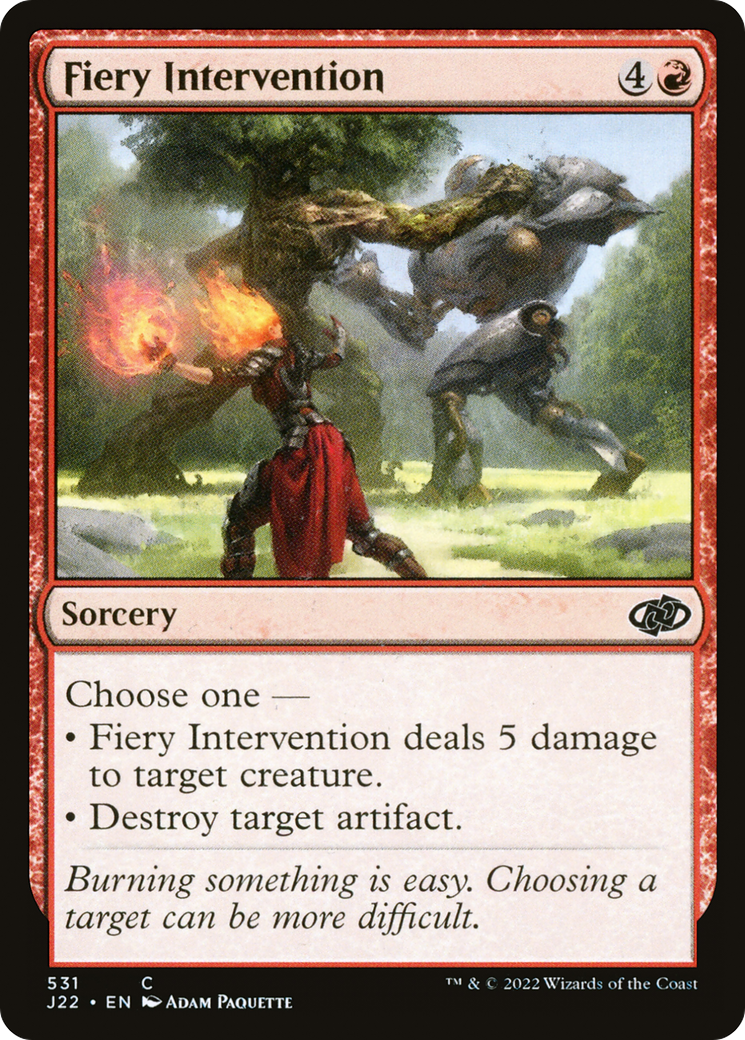 Fiery Intervention (J22-531) [Jumpstart 2022]