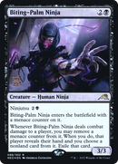 Biting-Palm Ninja (PRE-088) [Kamigawa: Neon Dynasty Promos] Foil