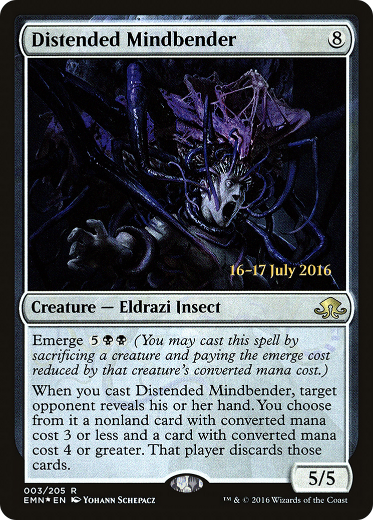 Distended Mindbender (PRE-03S) [Eldritch Moon Promos] Foil