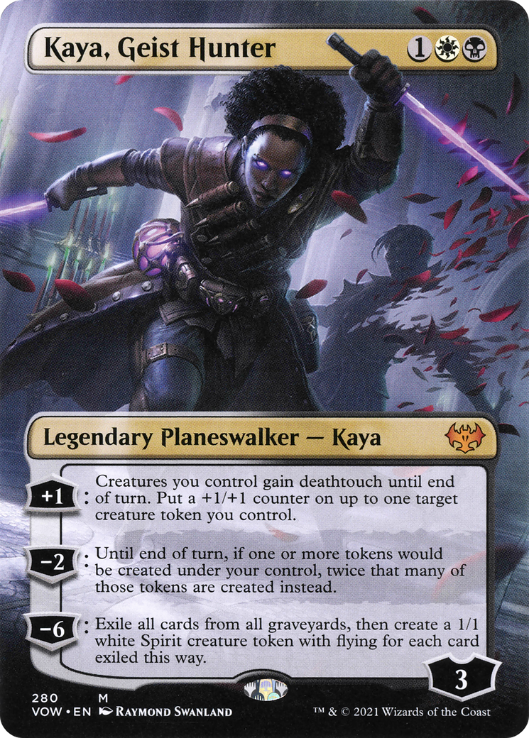 Kaya, Geist Hunter (Borderless) (VOW-280) (Borderless) [Innistrad: Crimson Vow]