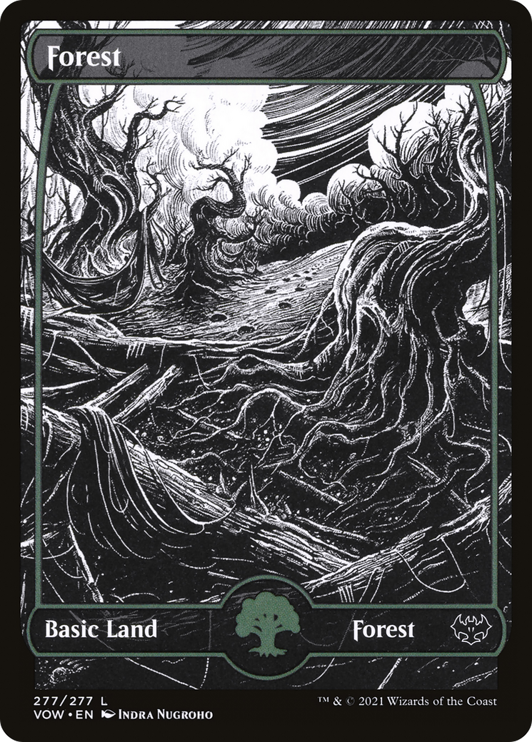 Forest (VOW-277) [Innistrad: Crimson Vow]: (Showcase) Foil