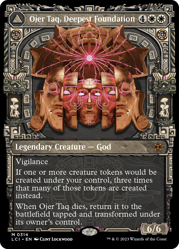 Ojer Taq, Deepest Foundation // Temple of Civilization (LCI-314) [The Lost Caverns of Ixalan]: (Showcase) Foil