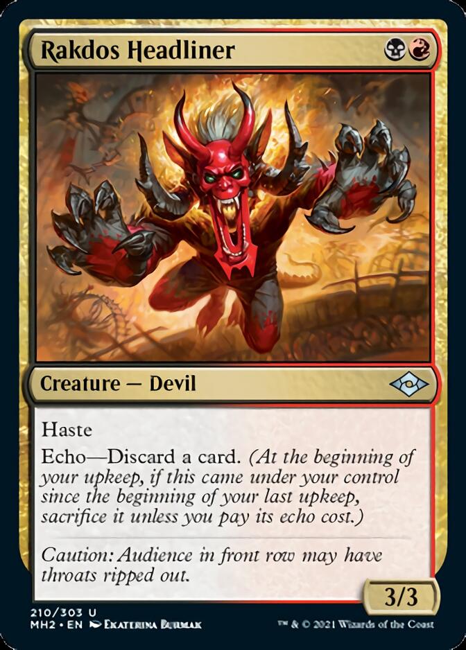 Rakdos Headliner (MH2-210) [Modern Horizons 2]
