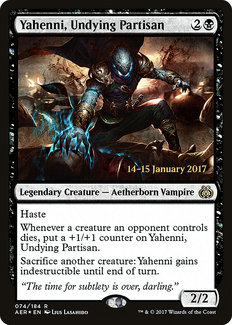 Yahenni, Undying Partisan (PRE-74S) [Aether Revolt Promos] Foil