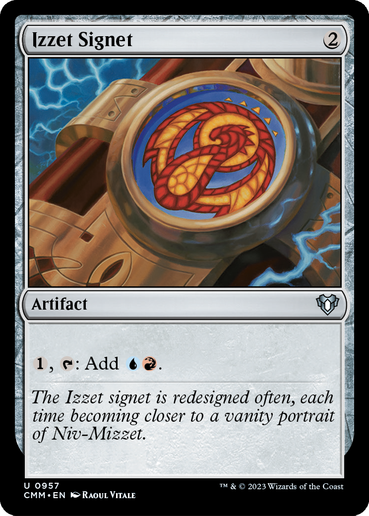 Izzet Signet (CMM-957) [Commander Masters]