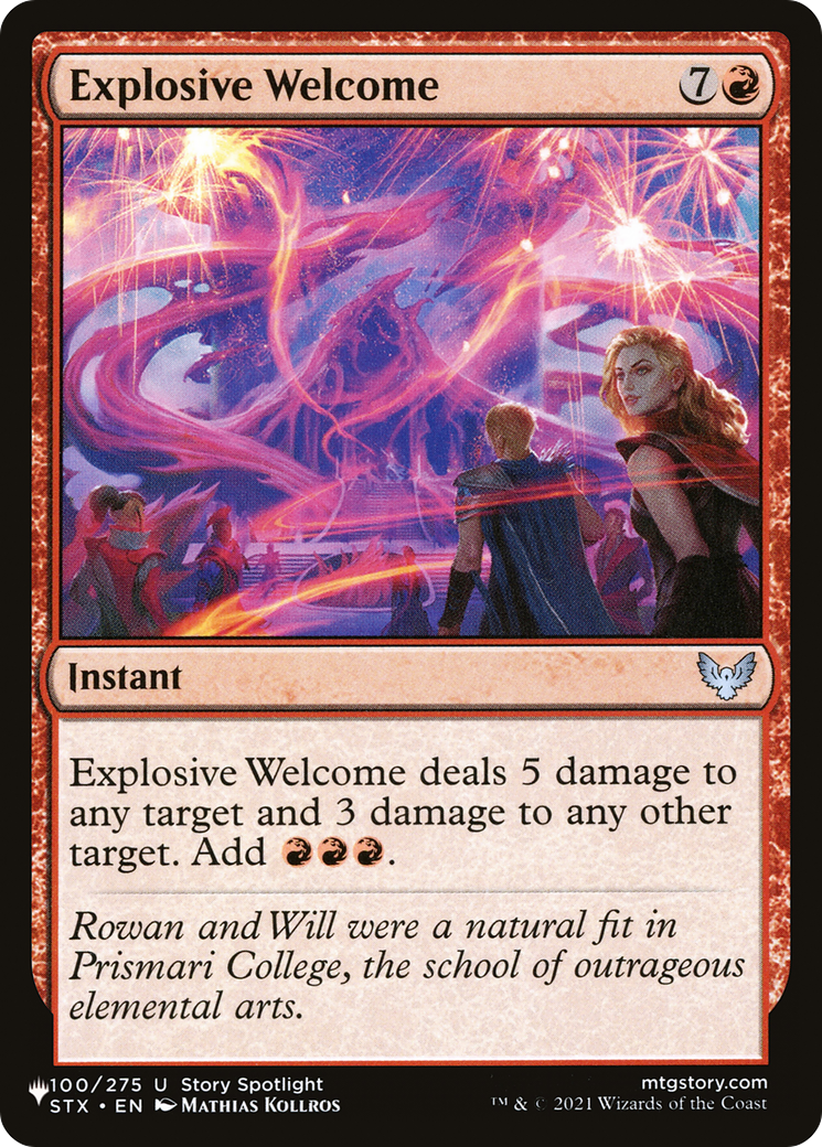 Explosive Welcome (LIST-STX-100) [The List]