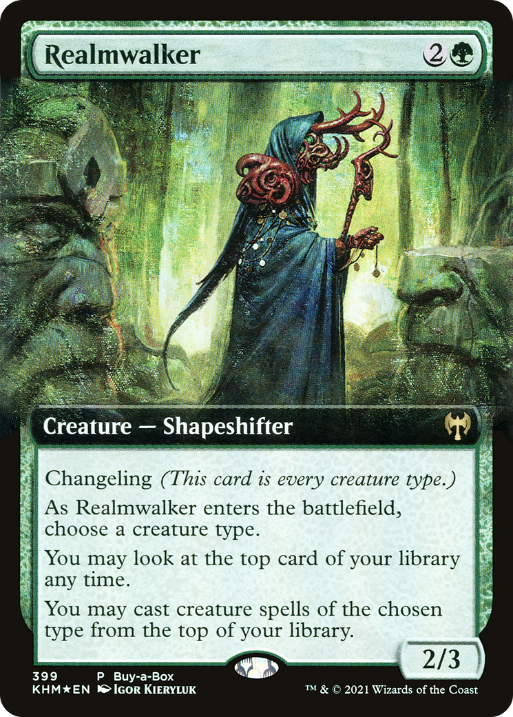 Realmwalker (BABP-399) [Kaldheim]: (Extended Art) Foil