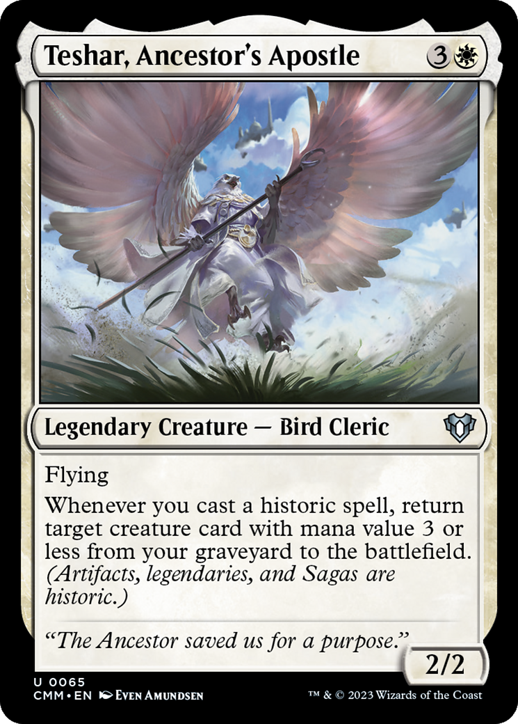 Teshar, Ancestor's Apostle (CMM-065) [Commander Masters] Foil