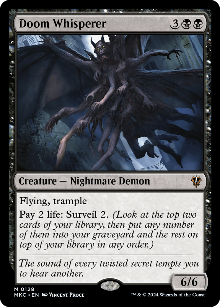 Doom Whisperer (MKC-128) [Murders at Karlov Manor Commander]