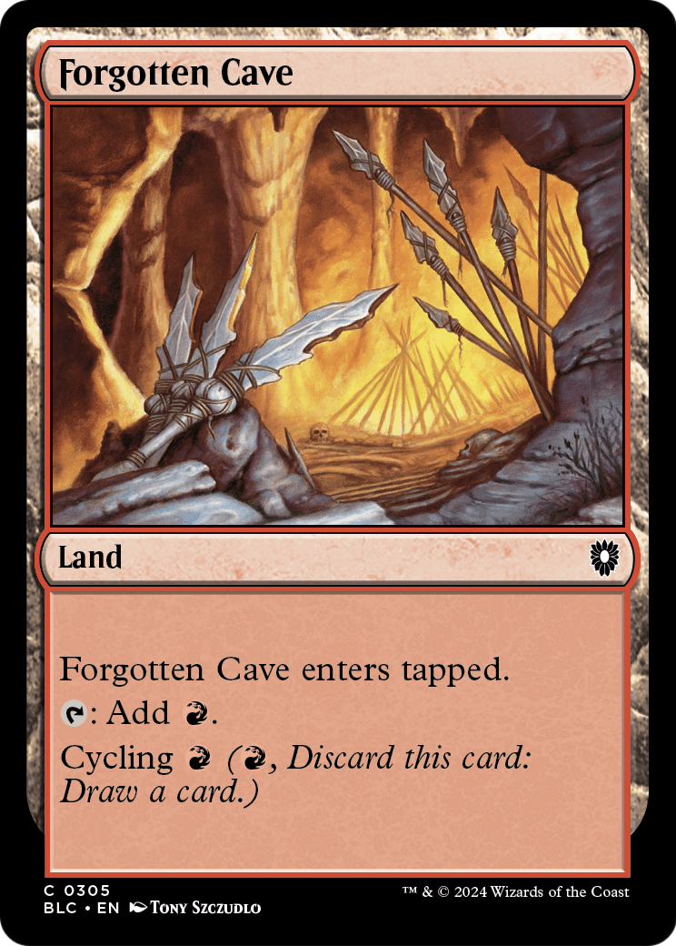 Forgotten Cave (BLC-305) [Bloomburrow Commander]