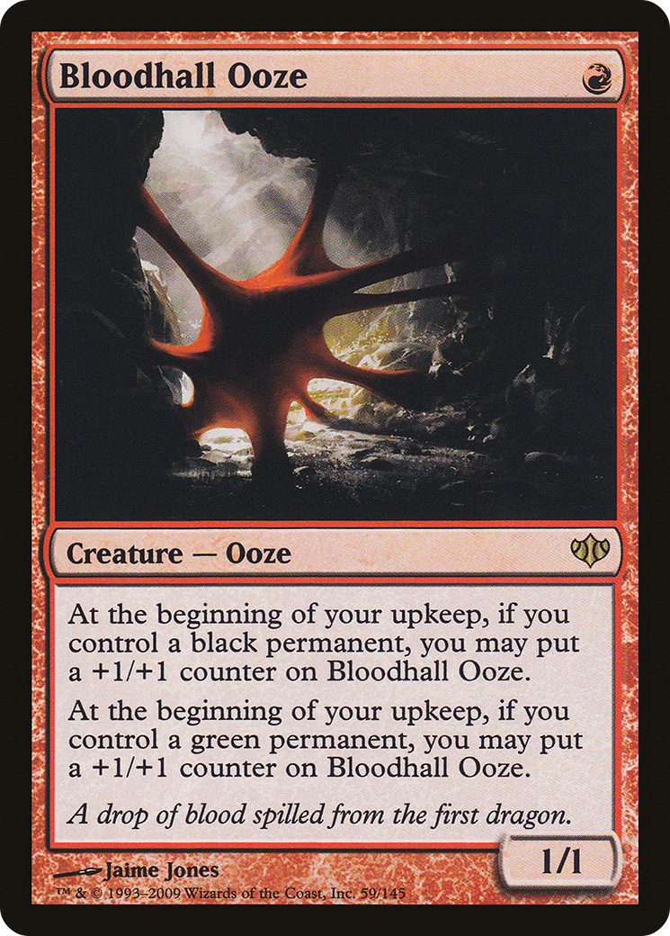 Bloodhall Ooze (CON-059) [Conflux]