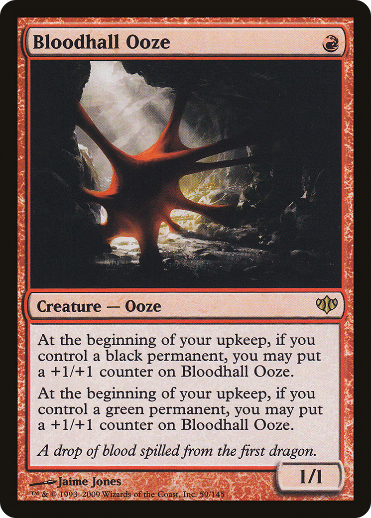 Bloodhall Ooze (CON-059) [Conflux]