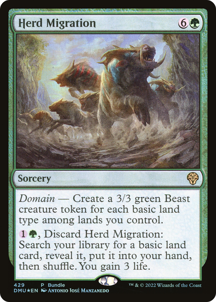 Herd Migration (DMU Bundle) (UMP-429) [Dominaria United] Foil