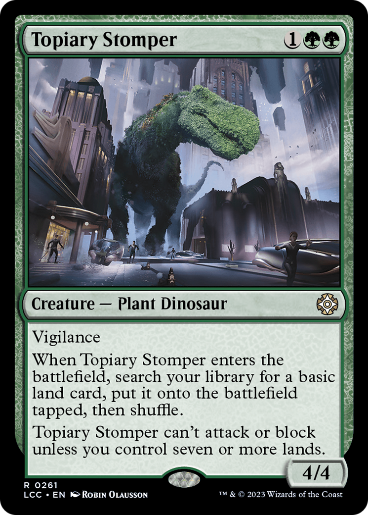 Topiary Stomper (LCC-261) [The Lost Caverns of Ixalan Commander]